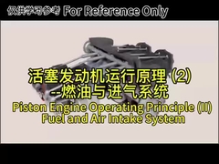 Piston engine operating principle (II) fuel and air intake system